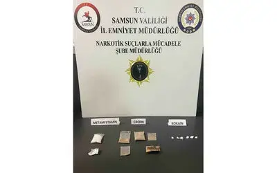 Samsun’da eroin ve kokain ele geçirildi: 1 gözaltı
