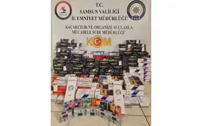 Samsun’da kaçak sigara operasyonu
