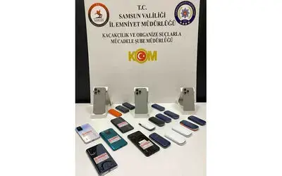 Kaçak cep telefonları ele geçirildi

