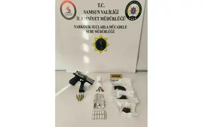 Samsun’da uyuşturucu operasyonuna 2 gözaltı
