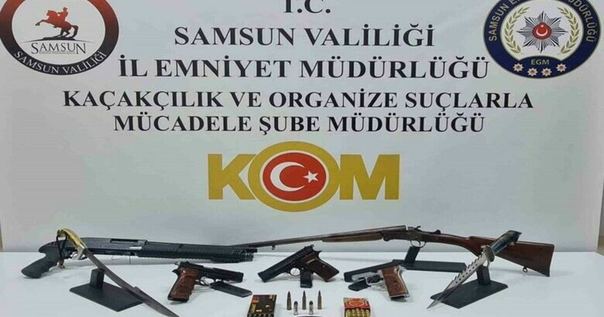 Bafra'da silah kaçakçılığı operasyonu: 1 gözaltı