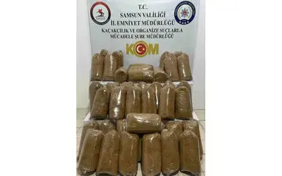 Samsun’da 200 kilo kaçak tütün ele geçirildi
