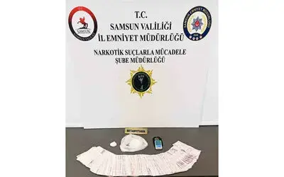 Samsun’da metamfetamin ele geçirildi

