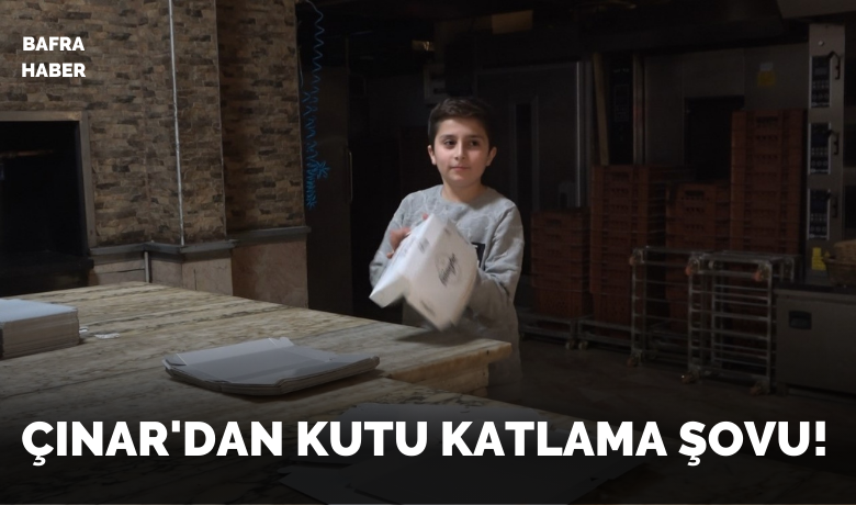 11 yaşındaki Çınar’ın ilginç yeteneği:Bakmadan 7 saniyede kutu katlıyor