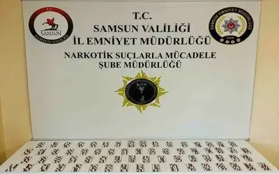 Samsun’da 728 sentetik ecza ele geçirildi
