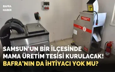 Samsun'un bir ilçesinde ‘mama üretim tesisi’ kurulacak