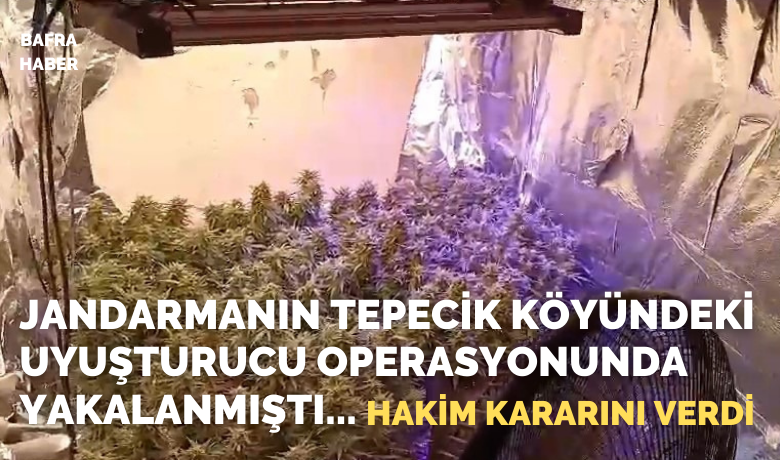 Evinde Uyuşturucu İmalatı YapanŞahıs Hakkında Mahkeme Kararını Verdi - Bafra'da özel iklimlendirme sistemiyle uyuşturucu madde imalatı yapılan bir eve düzenlenen operasyonda yakalanan şahıs mahkemeye çıkarıldı.