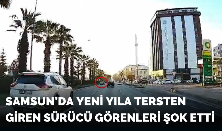 Trafikte şok görüntü