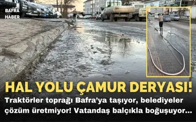 Hal Yolu Çamur Deryasına Döndü!