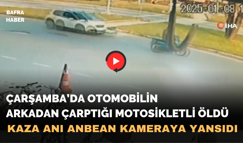 Otomobilin çarptığı motosikletsürücüsü hayatını kaybetti