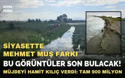 Bafra Ovasındaki Su Baskınları Ve Deniz İstilası Son Bulacak