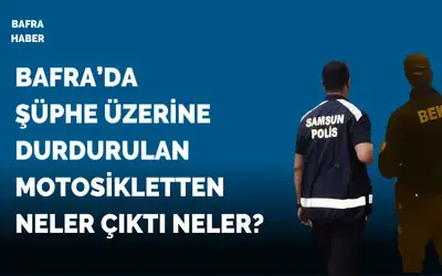 Bafra’da Şüpheli Motosiklette Silah Ve Uyuşturucu!