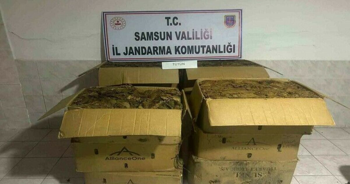 Tütün hırsızı jandarma tarafından yakalandı