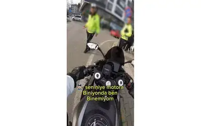 Trafik denetiminde gülümseten anlar
