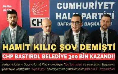 Chp Bastırdı, Belediye 300 Bin Kazandı!