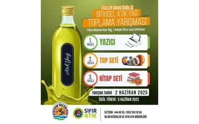Atakum’da liseler arası bitkisel atık yağ toplama yarışması
