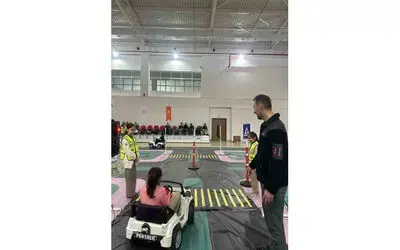 Öğrencilere trafik eğitimi
