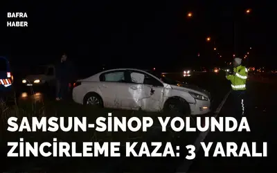 Bafra’da kaza: 3 yaralı