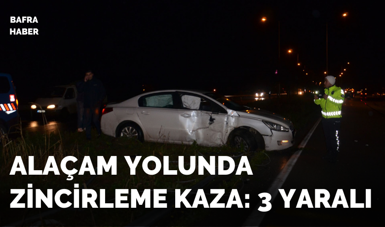 Bafra’da kaza: 3 yaralı