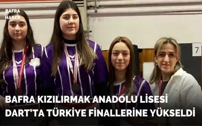 Bafra Kızılırmak Anadolu Lisesi Dart’ta Türkiye Finallerine Yükseldi