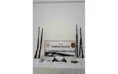 Jandarma ruhsatsız silah ve mühimmat ele geçirdi
