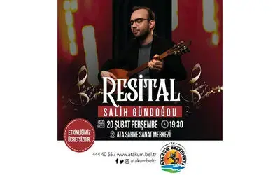 Atakum’da bağlama resitali

