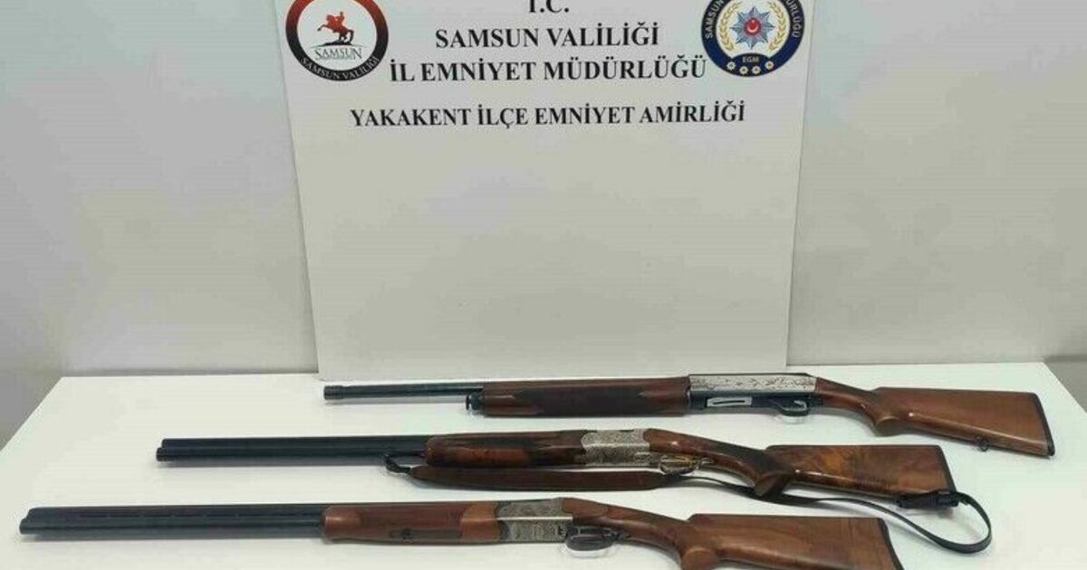 Yakakent'te tüfekle yasak avlanan 2 kişi yakalandı