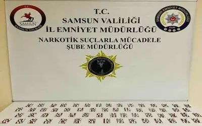 Samsun’da 840 adet sentetik ecza ele geçirildi
