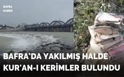 Bafra'da Yakılmış Halde Kur'an-ı Kerimler Bulundu