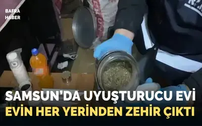 Buzdolabının içi dahil evin her tarafından uyuşturucu çıktı