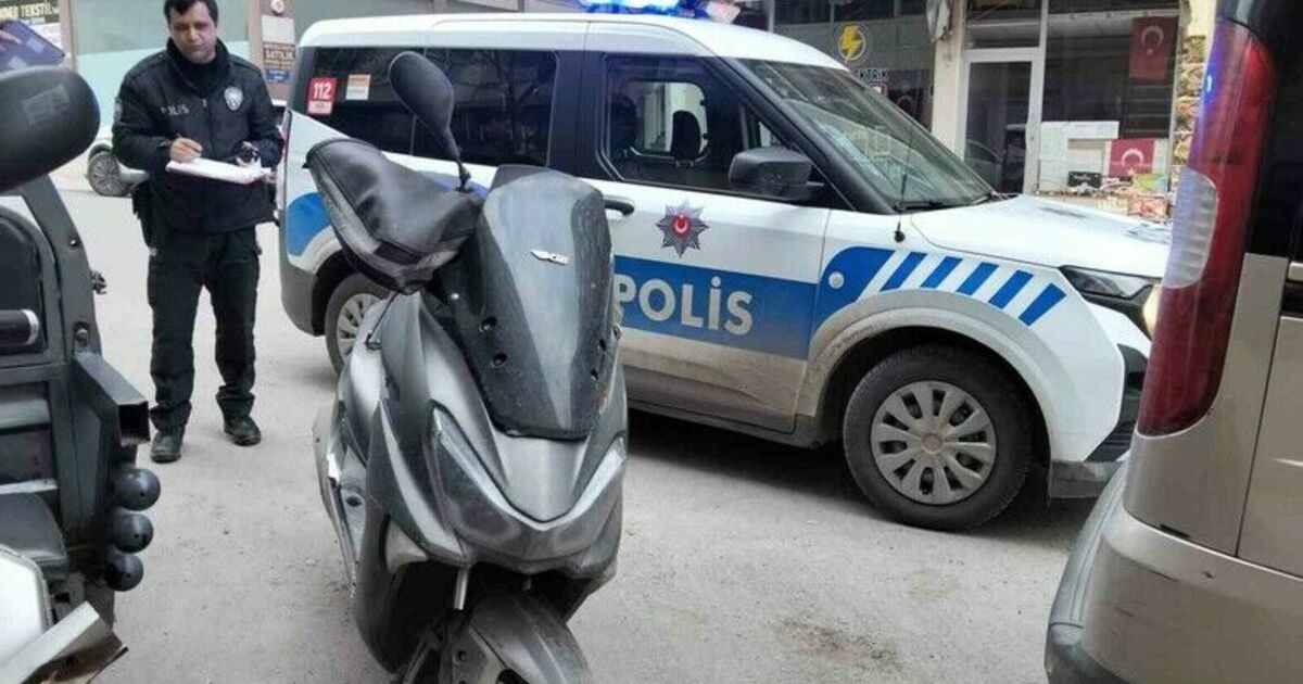 Devrilen motosikletin sürücüsü yaralandı
