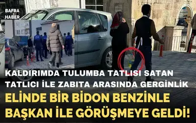 Kaldırımda Tulumba Tatlısı Yapan Tatlıcı İle Zabıta Arasında Gerginlik!
