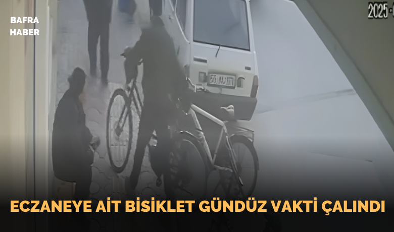 Bafra'da Eczaneye Ait Bisiklet Gündüz Vakti Çalındı