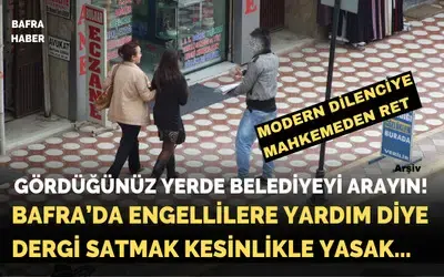 Bafra Belediyesi Yardım Amaçlı Satışlara Geçit Vermeyecek