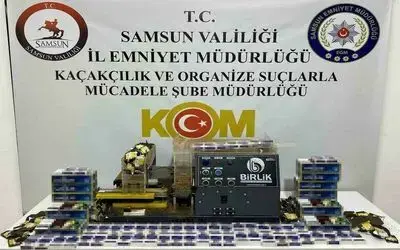 Samsun’da 5 bin dolu makaron ele geçirildi

