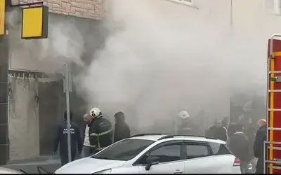 Bafra’da işyeri yangını
