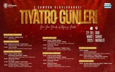 Samsun’da 7. Uluslararası Tiyatro Günleri başlıyor
