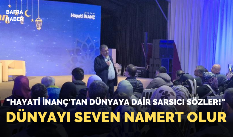 Hayati İnanç’tan mutluluğun tarifi:"Mutluluk ancak ibadette var"