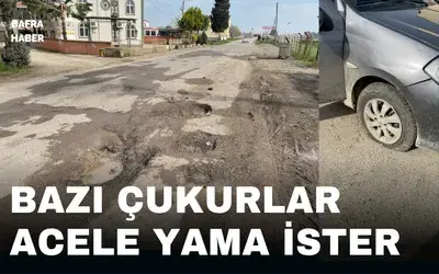 Ağıllar Yolundaki Çukurlar Sürücüleri Mağdur Ediyor