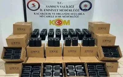 Samsun’da 1 ton etil alkol ele geçirildi
