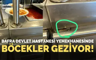 Bafra Devlet Hastanesi Yemekhanesinde Böcek Şikayetleri