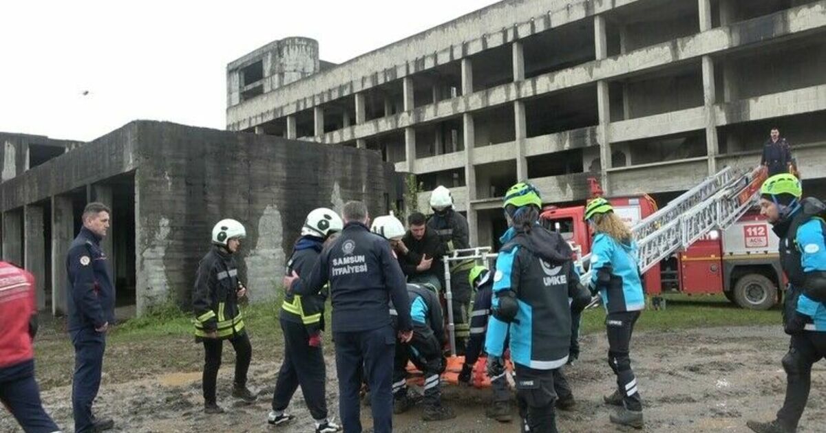 Samsun’da UMKE bölge tatbikatı gerçeğini aratmadı