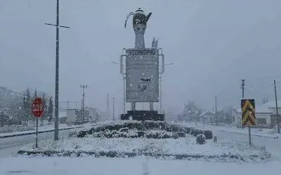 Samsun’un yüksek kesimlerine kar yağışı
