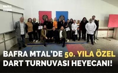 Bafra Mtal’de 50. Yıla Özel Dart Turnuvası Heyecanı! 