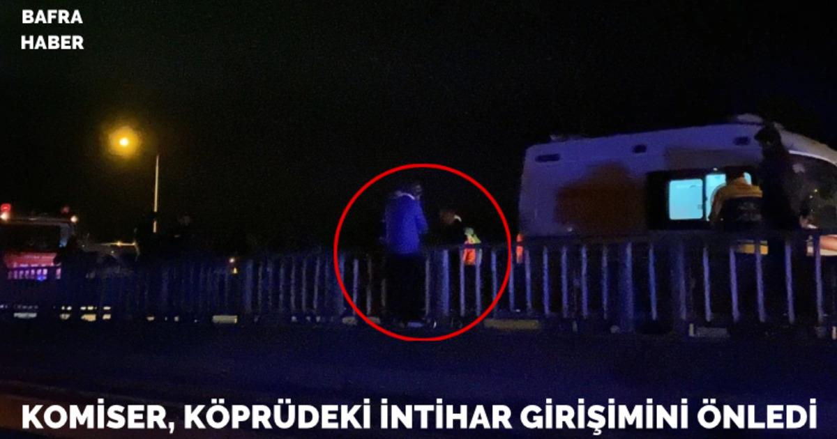 Komiser, Köprüdeki İntihar Girişimini Önledi