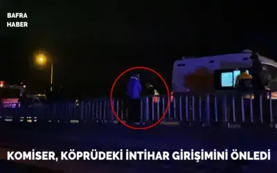 Komiser, Köprüdeki İntihar Girişimini Önledi