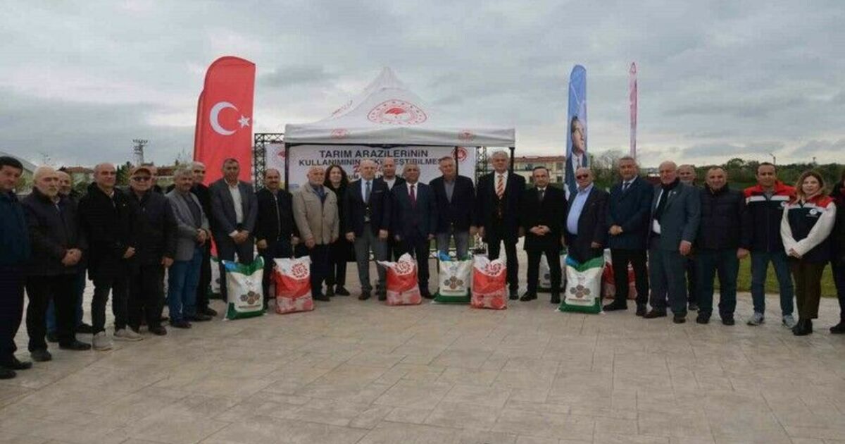 Üreticilere fasulye ve ayçiçeği tohumu dağıtıldı