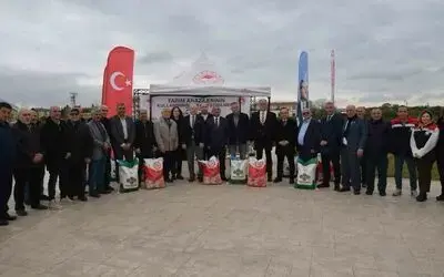 Üreticilere fasulye ve ayçiçeği tohumu dağıtıldı