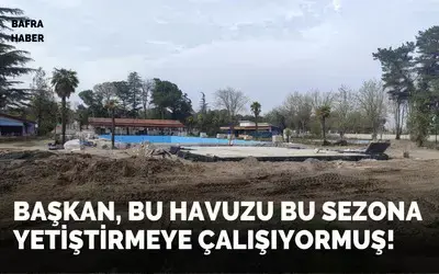 Havuz Bu Yıla Yetişecekmiş!