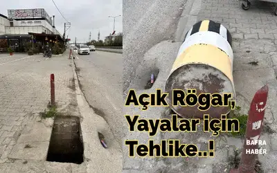 Açık Rögar Yayalar İçin Tehlike